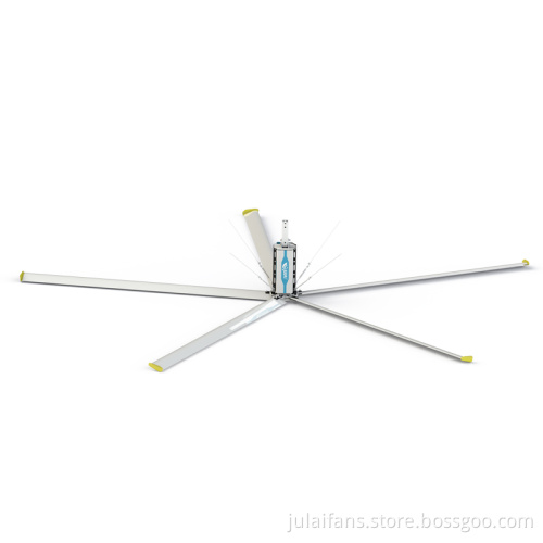 Large diameter industrial ceiling fan